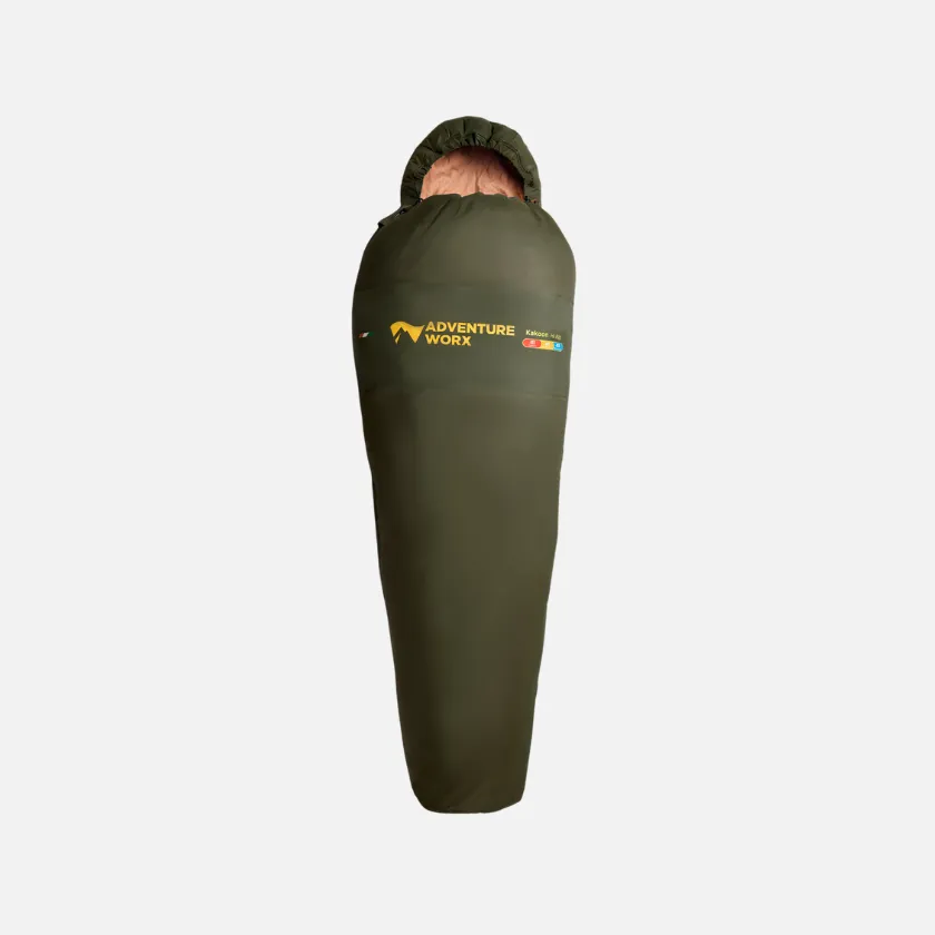 FF Adventure Worx High Altitude Camping Sleeping Bag -Olive Green 0130