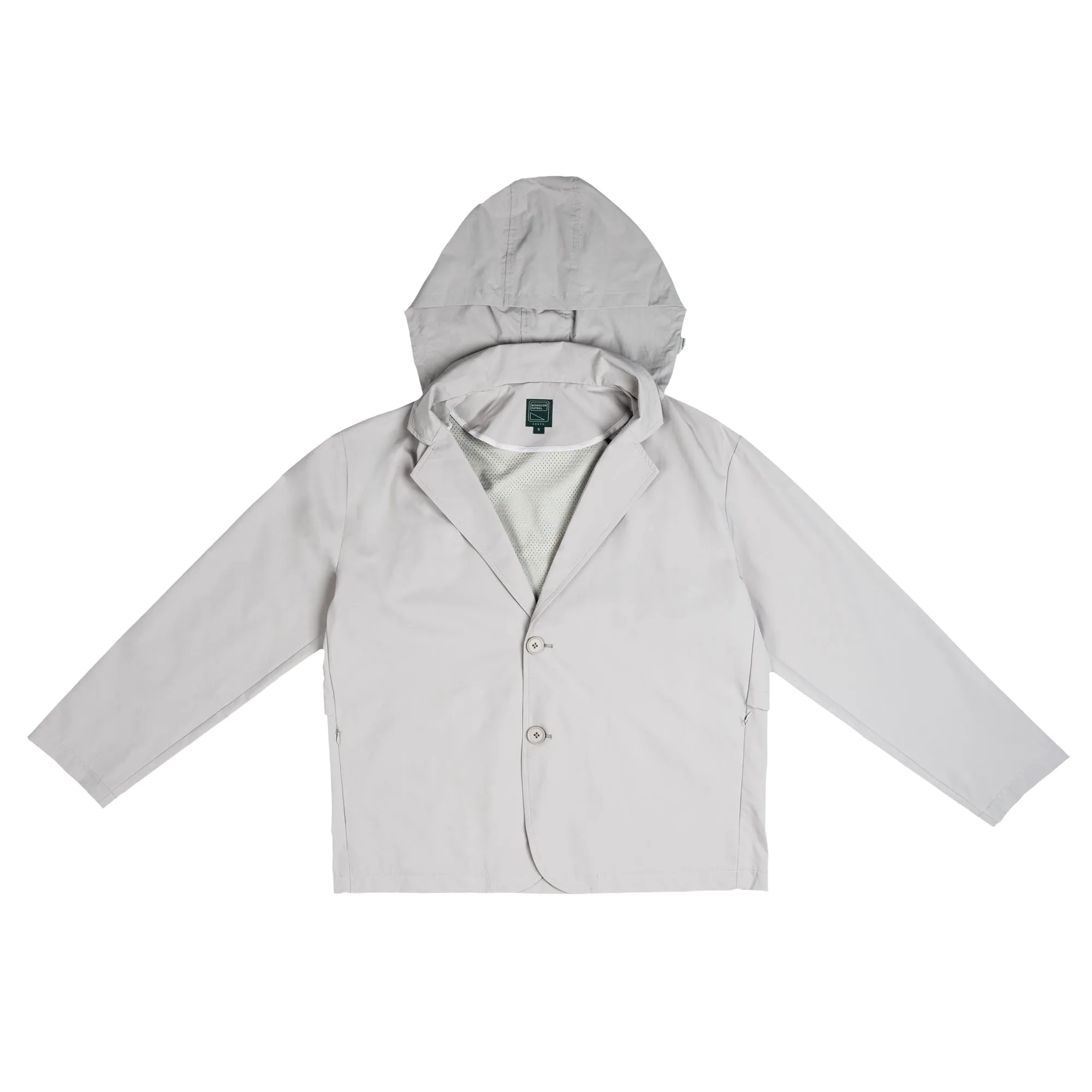 FF Graye Hooded Blazer 'Cement' 0129