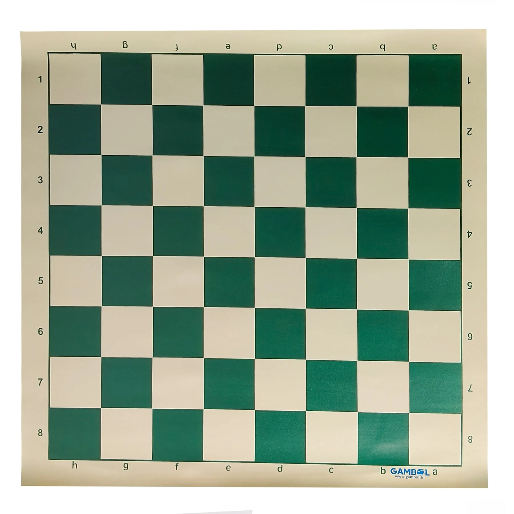 FF Gambol Vinyl Chess Board,55mm x 55mm(Green) 0113