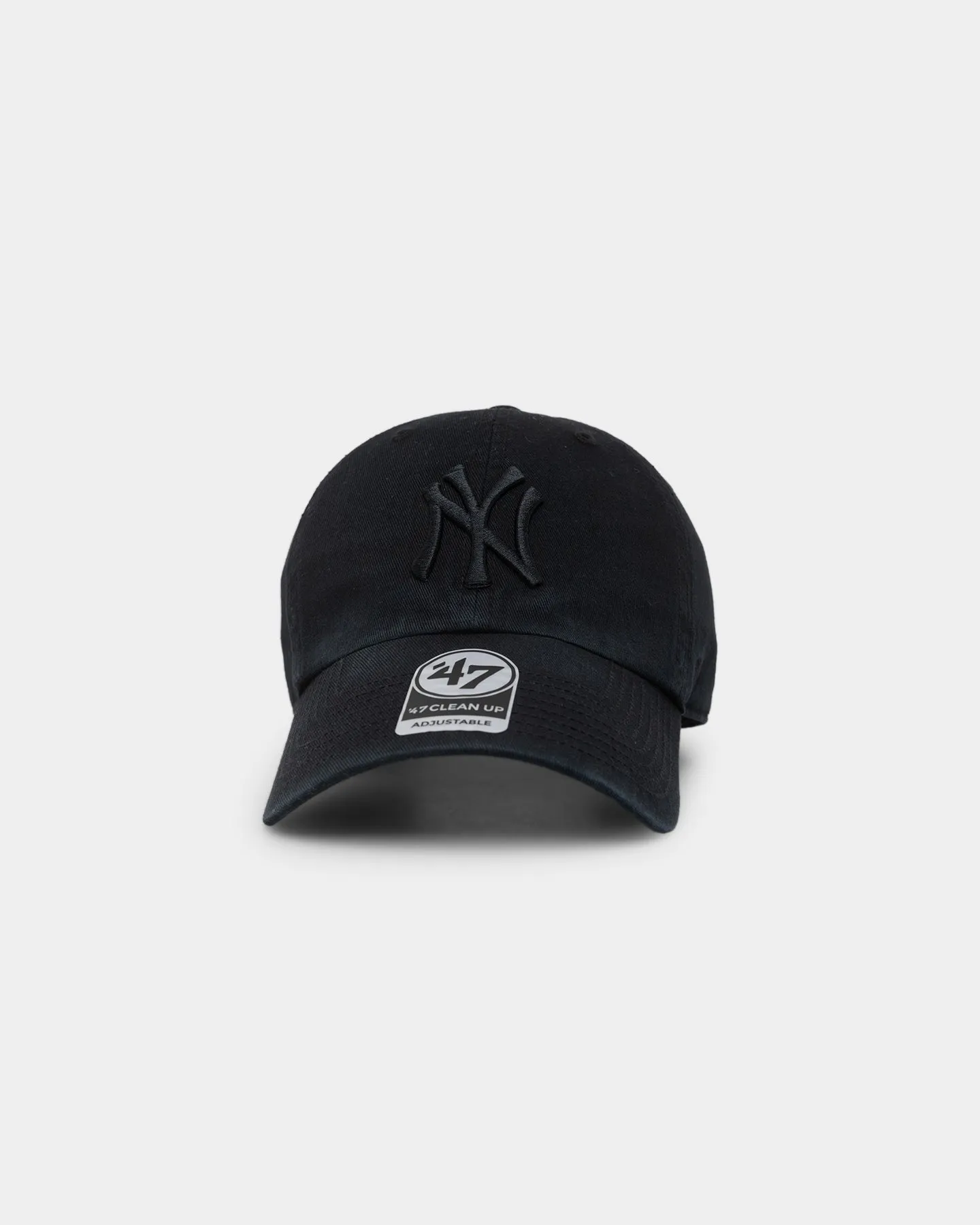 FF Brand New York Yankees Clean Up Strapback Black Black 0112