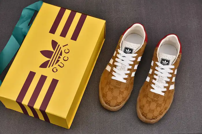 Cheap Adidas x Gucci Gazelle Sneaker Golden 0123