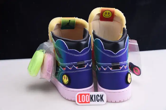 Tbkicks J BALVIN X AIR JORDAN 1 HIGH OG DC3481-900 0122