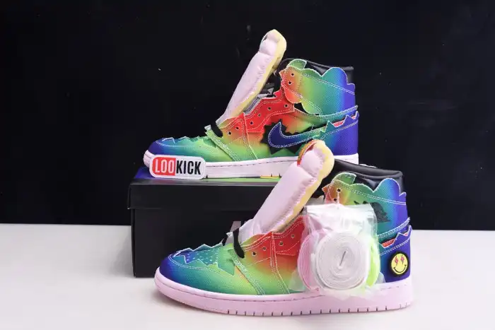 Tbkicks J BALVIN X AIR JORDAN 1 HIGH OG DC3481-900 0122