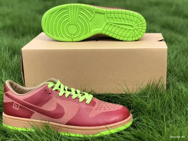 Affordable Laser Low Nike 311611-661 Chartreuse Red Dunk Varsity 1-Piece 0224