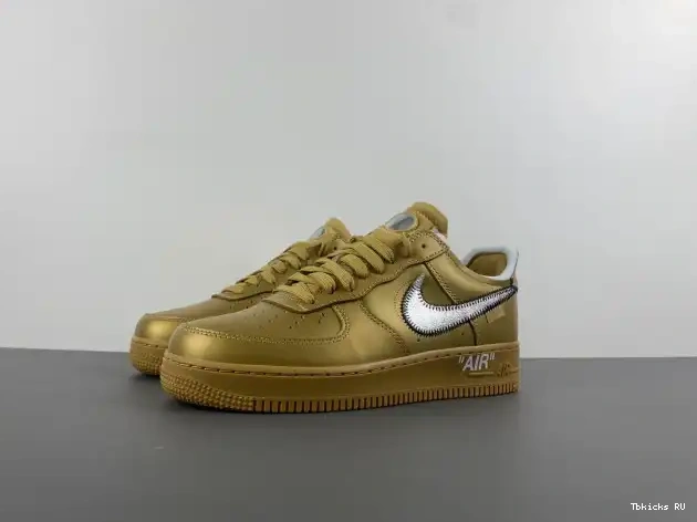 Cheap Nike AO4297-800 Force Low Air Gold 1 Off-White 0225