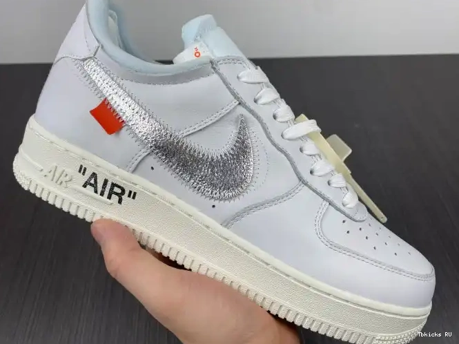 Tbkicks Air Abloh (AF100) Virgil 1 Force Off-White AO4297-100 Nike Low 0218