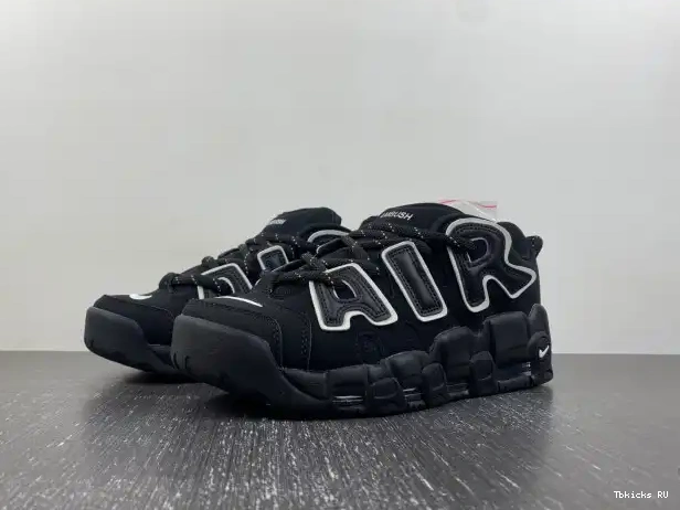 Cheap Nike Air More x Uptempo Low FB1299-001 AMBUSH Black White 0225