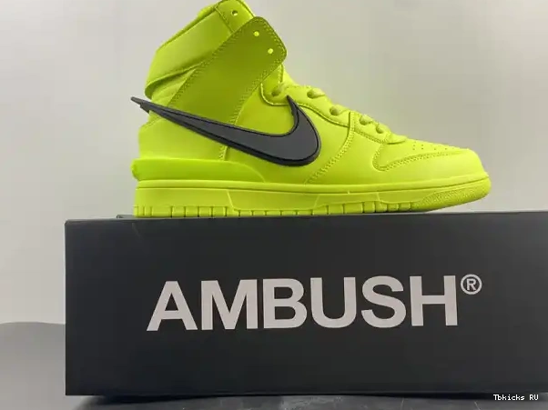 Affordable Lime Flash High AMBUSH Nike CU7544-300 Dunk 0227