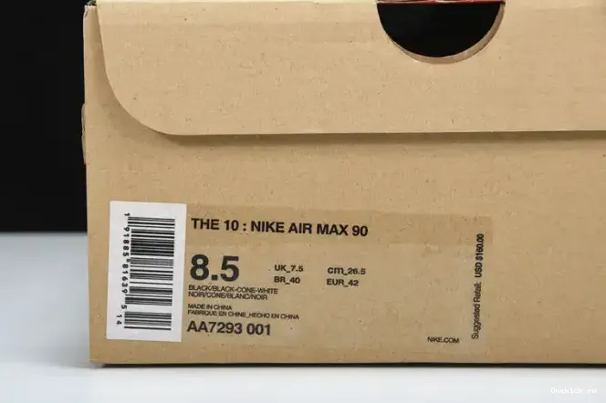 Onekick AA7293-001 Off-White Nike Black Max 90 Air 0207