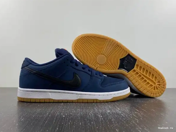 Reps Nike SB CW7463-401 Black Low Dunk Gum Navy 0217