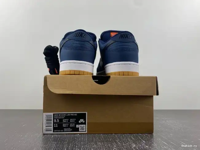 Reps Nike SB CW7463-401 Black Low Dunk Gum Navy 0217