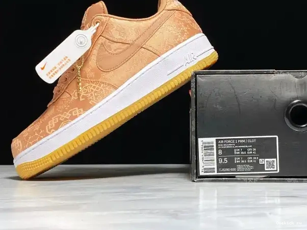 Cheap Silk Nike Force 1 Clot Low Air CJ5290-600 Rose Gold 0207