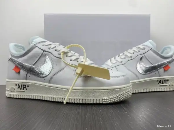 Tbkicks Air Abloh (AF100) Virgil 1 Force Off-White AO4297-100 Nike Low 0218