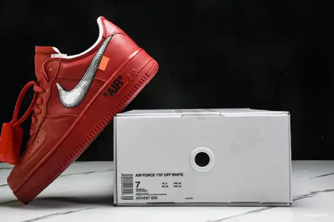 Onekick 1 Off-White Low Air Nike Red Force AO4297-600 0207