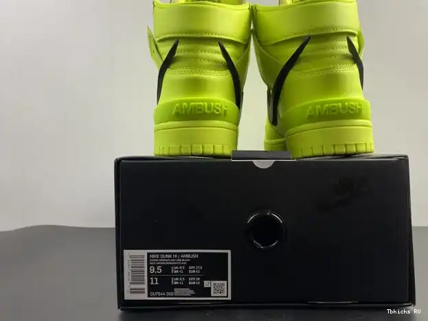 Affordable Lime Flash High AMBUSH Nike CU7544-300 Dunk 0227