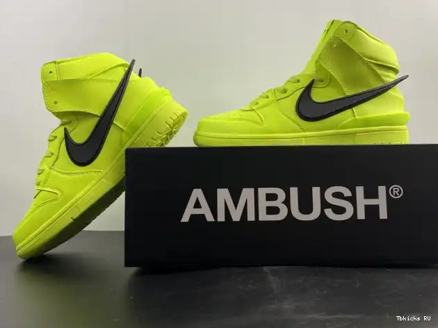 Affordable Lime Flash High AMBUSH Nike CU7544-300 Dunk 0227