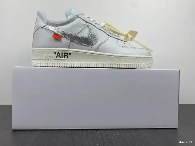 Tbkicks Air Abloh (AF100) Virgil 1 Force Off-White AO4297-100 Nike Low 0218