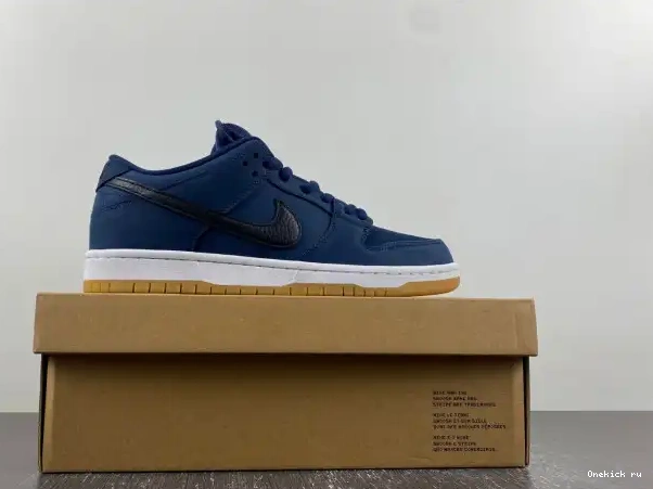 Reps Nike SB CW7463-401 Black Low Dunk Gum Navy 0217