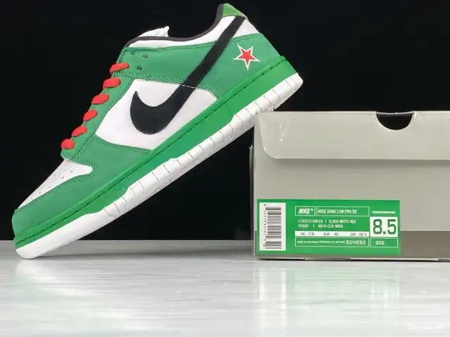 Cheap 304292-302 SB Low Dunk Nike Heineken 0214