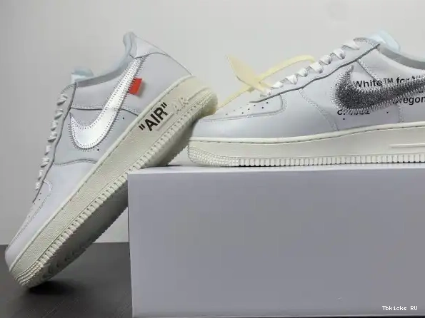 Tbkicks Air Abloh (AF100) Virgil 1 Force Off-White AO4297-100 Nike Low 0218