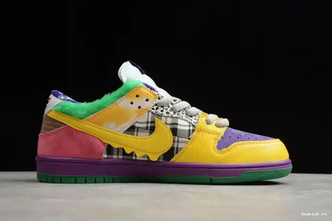 Cheap SB 318403-137 IW Purple Yellow-Violet-Pink Nike Low Dunk Pro 0215