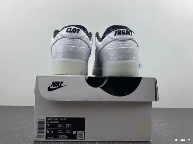 Affordable Dunk CLOT White Fragment Low Nike FN0315-110 0225