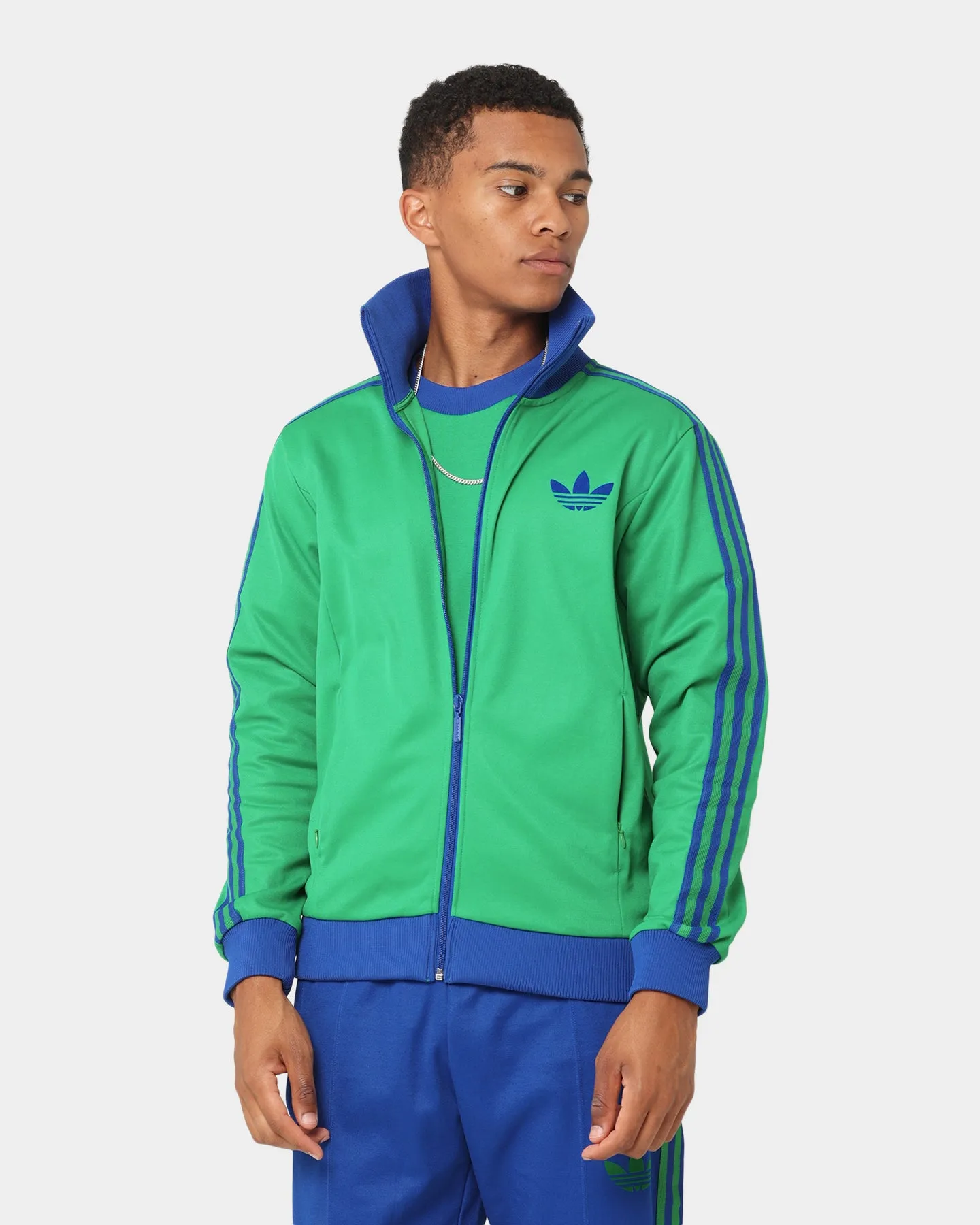 Cheap FF Adidas Adicolor Poly TT Jacket Green 0206