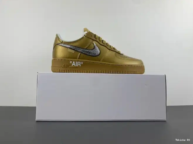 Cheap Nike AO4297-800 Force Low Air Gold 1 Off-White 0225