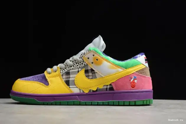 Cheap SB 318403-137 IW Purple Yellow-Violet-Pink Nike Low Dunk Pro 0215