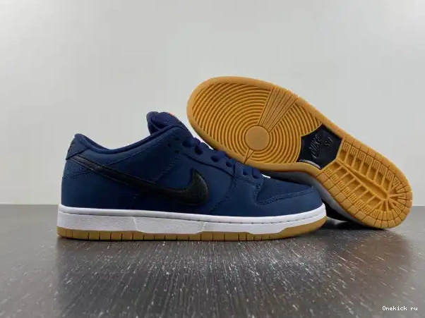 Reps Nike SB CW7463-401 Black Low Dunk Gum Navy 0217