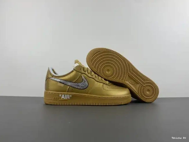 Cheap Nike AO4297-800 Force Low Air Gold 1 Off-White 0225