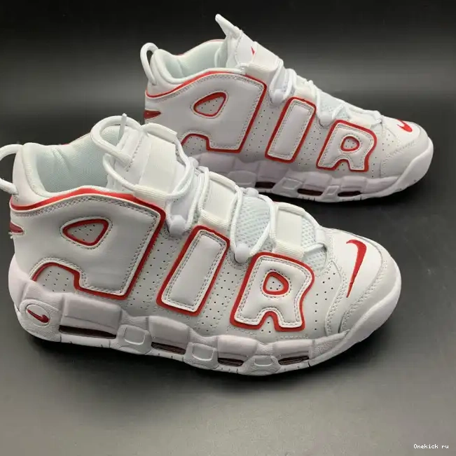 Onekick Uptempo Air Varsity White Red 415082-108 Outline Nike More 0302